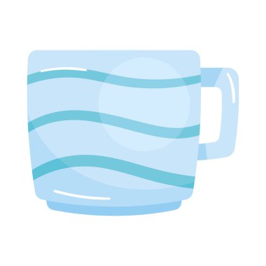 blue teacup ceramic utensil icon