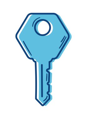 security key door isolated icon