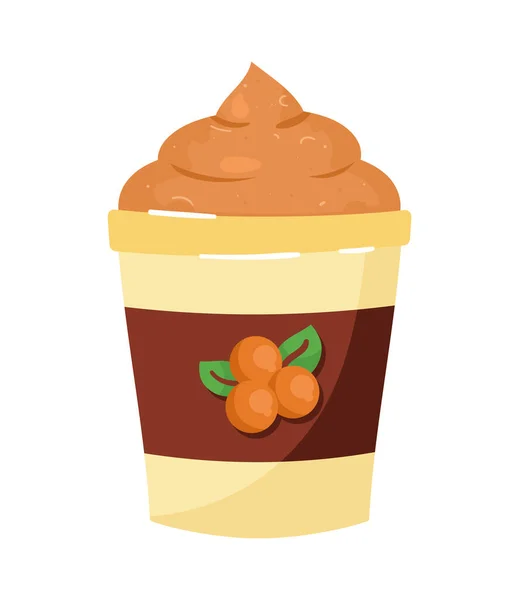 Coffee Milkshake Cold Product Icon — 스톡 벡터