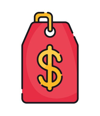 commercial price tag isolated icon