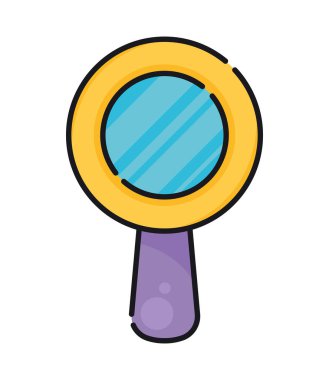 büyüteç arama simgesi izole edildi