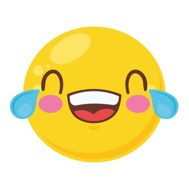emoticon crying from laughter character