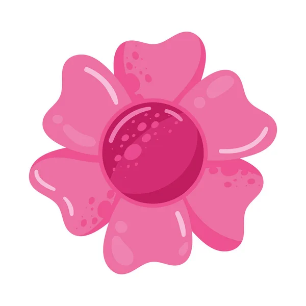 Růžová Květinová Zahrada Příroda Ikona — Stockový vektor