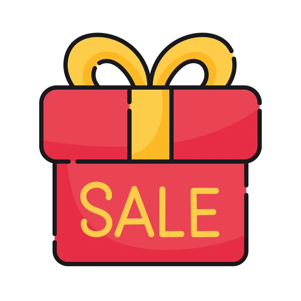 Gift Sale Word Icon — Stok Vektör