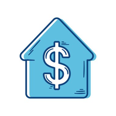 house with dollar symbol real estate