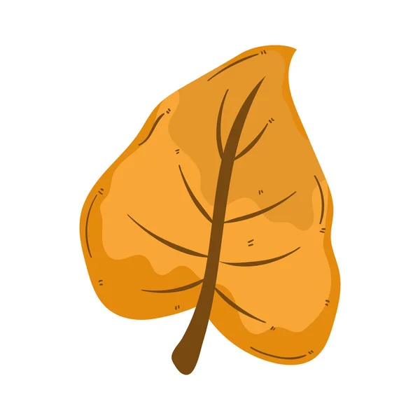 Autumn Leaf Plant Foliage Nature Icon — Image vectorielle