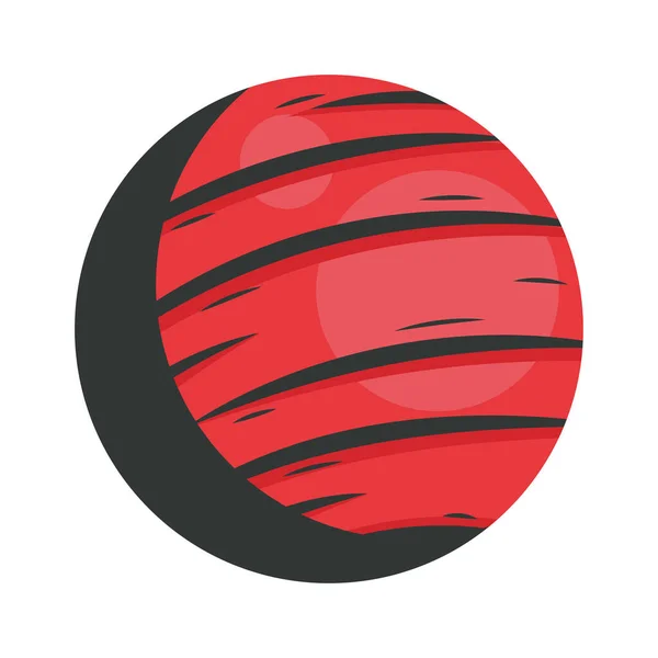 Mars Planet Space Outer Icon — Vetor de Stock