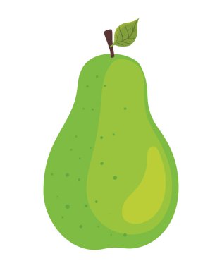 fresh pear fruit healthy icon