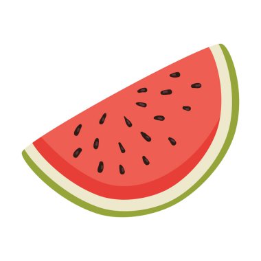 half watermelon fruit fresh icon