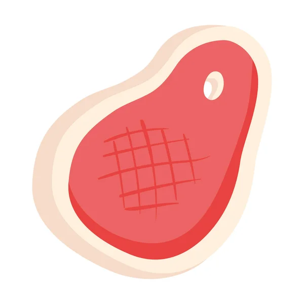 Beef Steak Healthy Food Icon — Vector de stock