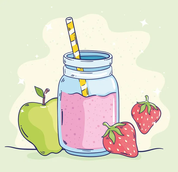 pink detox smoothie pot icon