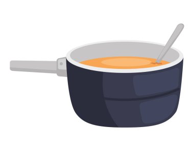 cooking pot with soup icon