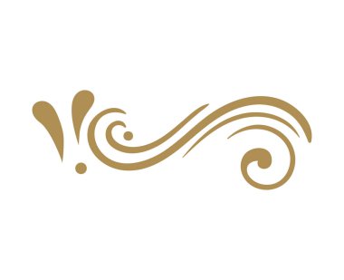 classic golden border vintage style icon