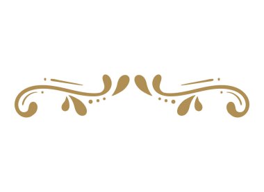 golden divider vintage style icon