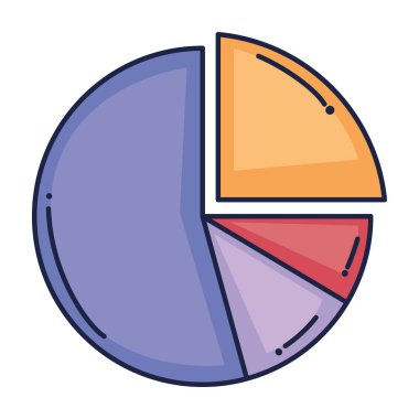 statistics pie infographic information icon
