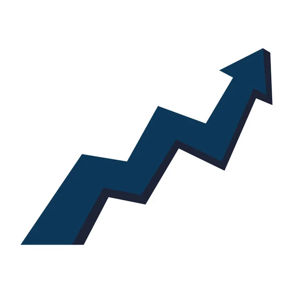 Statistics Arrow Infographic Icon — Stockvektor