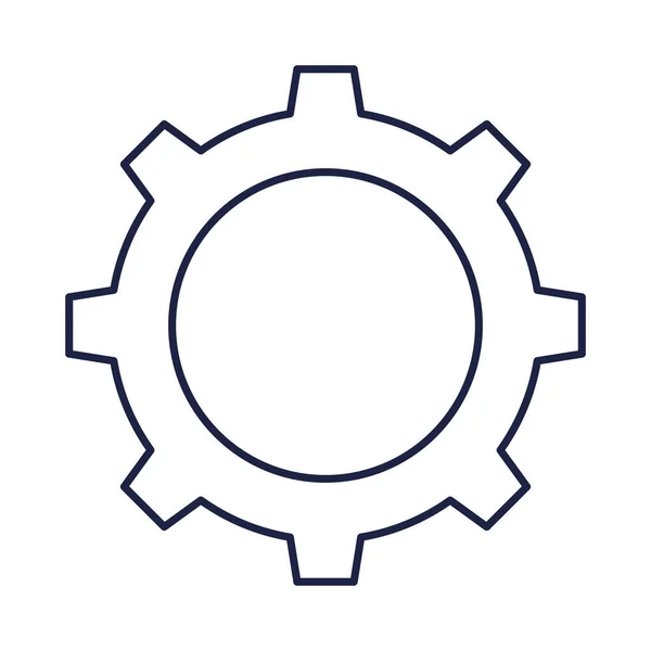Gear Cog Setting Machine Icon — Image vectorielle