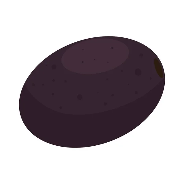 Black Olive Healthy Vegetable Nature Icon — Stockový vektor