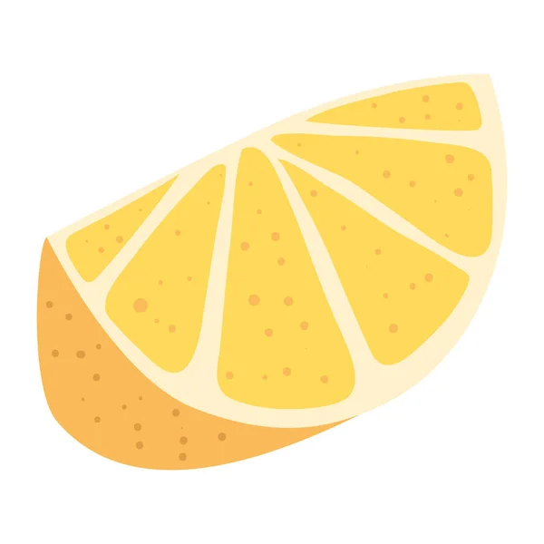 Orange Portion Fresh Fruit Icon — Archivo Imágenes Vectoriales