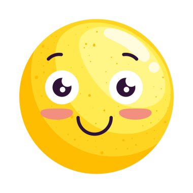smiling face emoji isolated icon