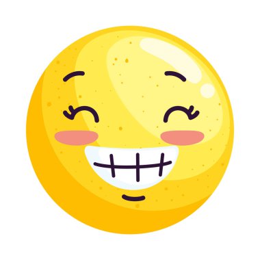 happy emoji comic character icon