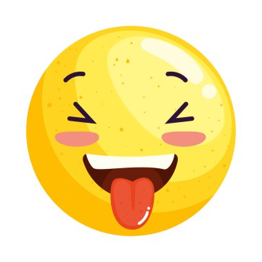 crazy emoji happy comic character