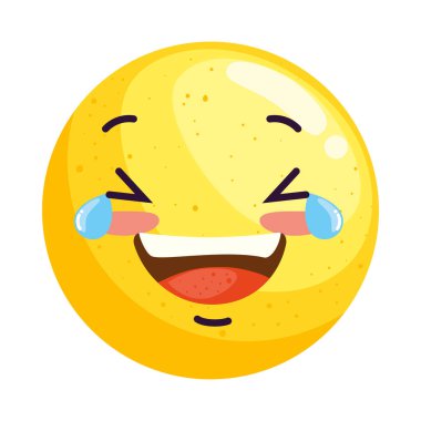 emoji smiling with tears icon