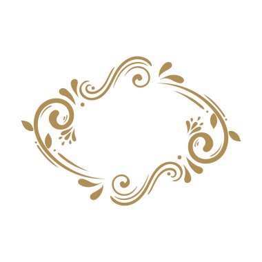 golden frame vintage style icon