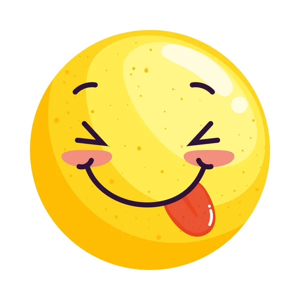 Emoji Γλώσσα Έξω Εικονίδιο — Διανυσματικό Αρχείο