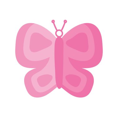 pink butterfly animal silhouette icon