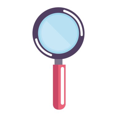 büyüteç arama simgesi izole edildi