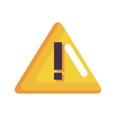 yellow alert signal classic icon