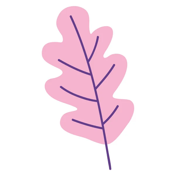 Pink Leaf Plant Foliage Icon — Image vectorielle