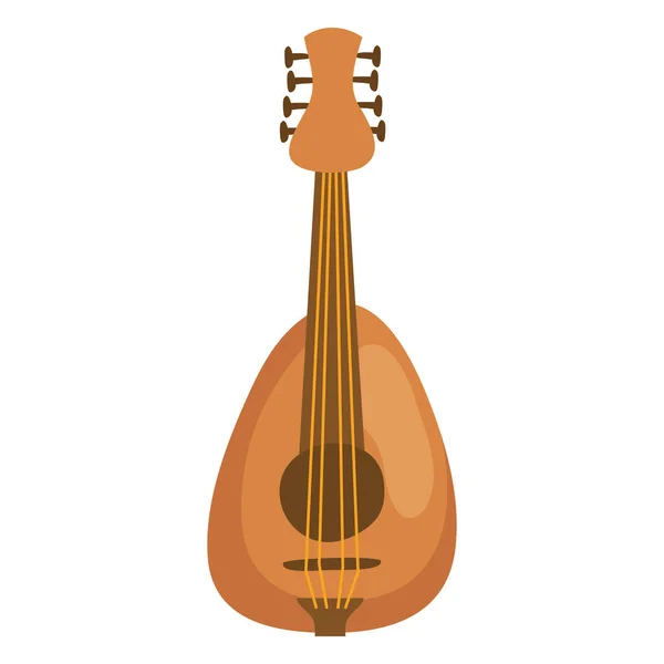 Ukulele Instrument Musical Isolated Icon — Stok Vektör