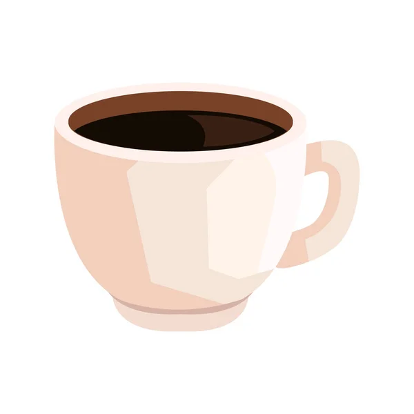 Coffee White Cup Drink Icon — Stock vektor