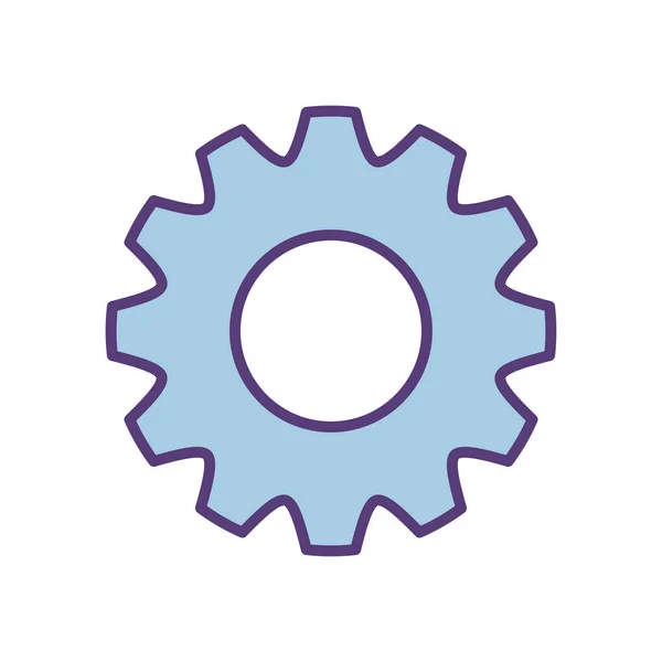Gear Cog Setting Machine Icon — Stok Vektör