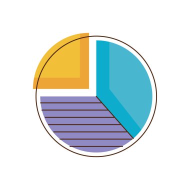 statistics pie infographic information icon