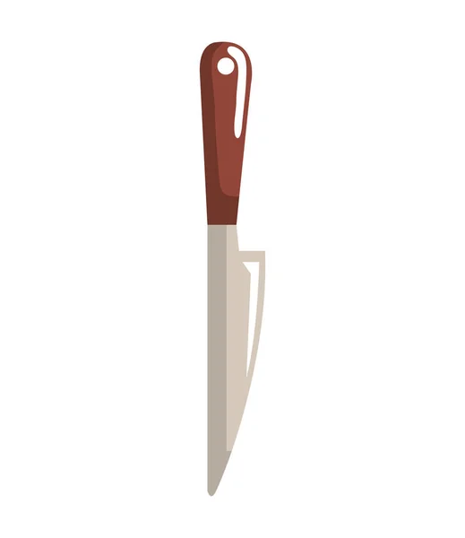 Kitchen Knife Cutlery Utensil Icon — Archivo Imágenes Vectoriales