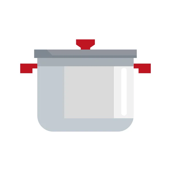 Kitchen Pot Utensil Metal Icon — Stockvektor