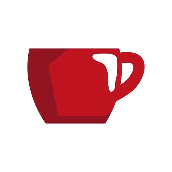 Red Cup Kitchen Utensil Icon — Archivo Imágenes Vectoriales