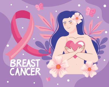 breast cancer poster with woman