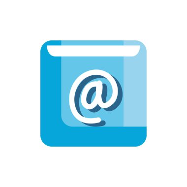 arroba button design interfase icon