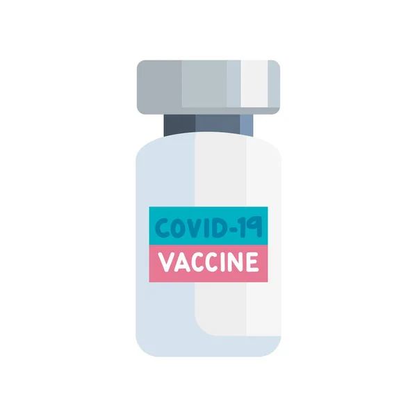 Covid19 Virus Vaccine Vial Icon — Wektor stockowy