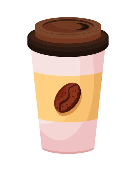 Koffie Take Away Pot Pictogram — Stockvector