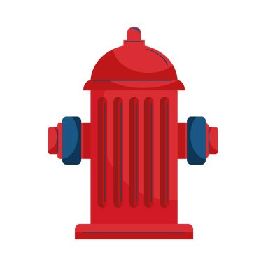 red urban hydrant fire icon