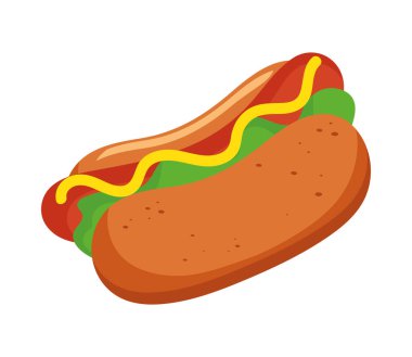 Sosisli sandviç lokanta simgesi