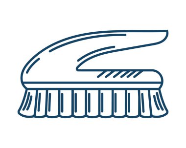 laundry brush handle isolated icon