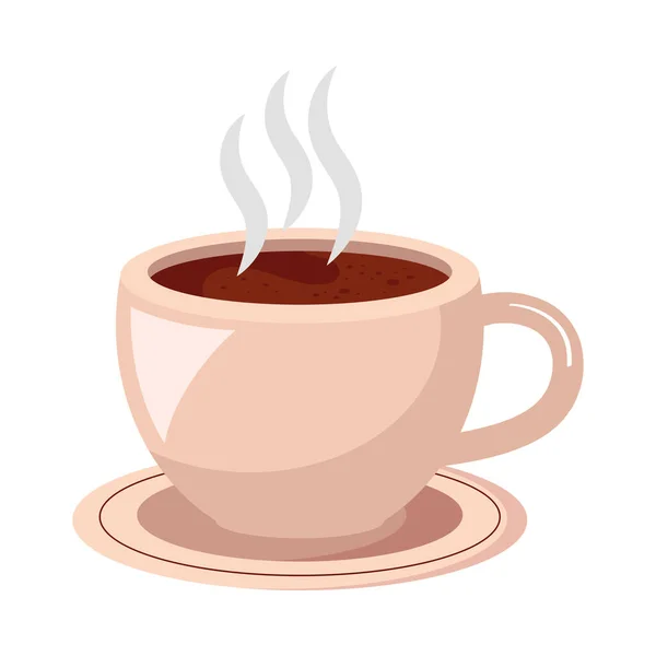 Coffee Cup Ceramic Utensil Icon — Stockvektor