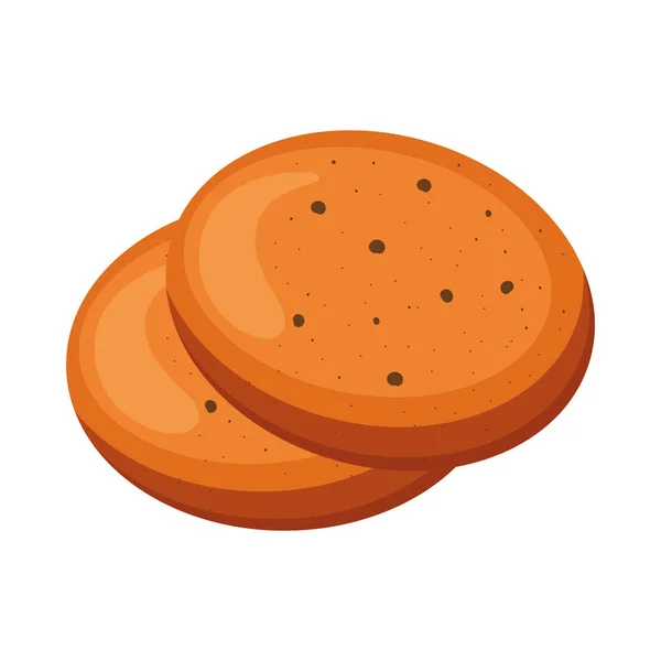 Sweet Cookies Pastry Product Icon — Vetor de Stock