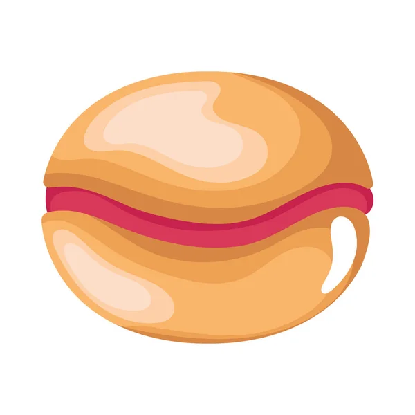 Sweet Bomb Pastry Product Icon — Stock Vector